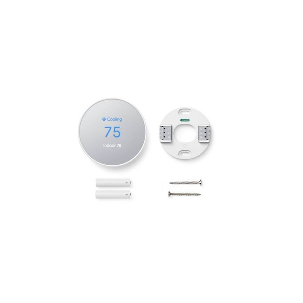 Open Box - Google - Nest Thermostat Cotton Snow Snow - Picture 4 of 5